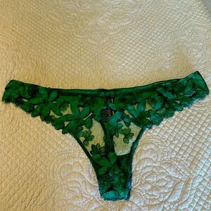 Victoria’s Secret underwear new with tags size extra large color, green sheer